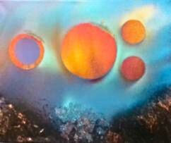 Abstract Orange Spheres 101